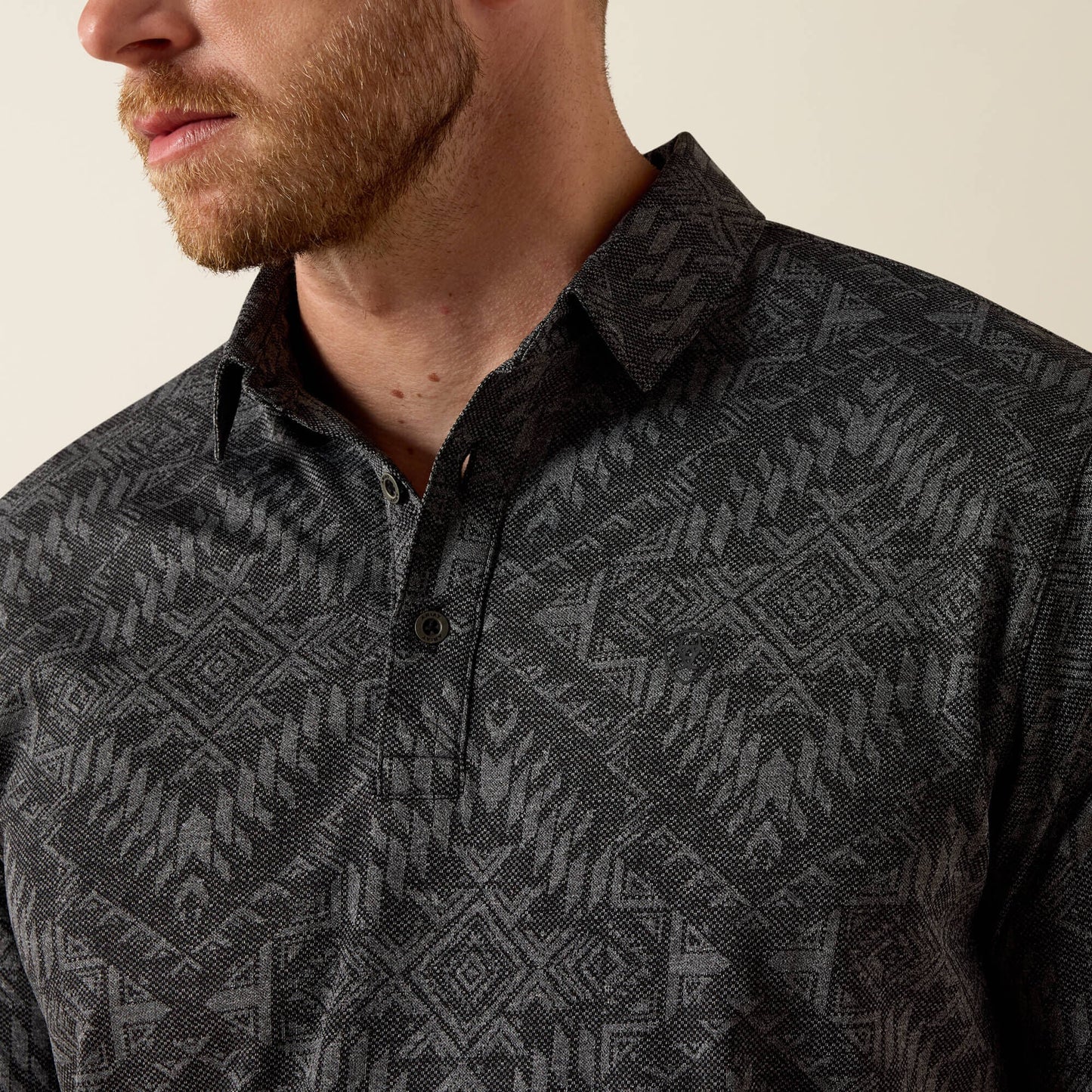 Jacquard Printed Fitted Polo Men | Ariat for sale