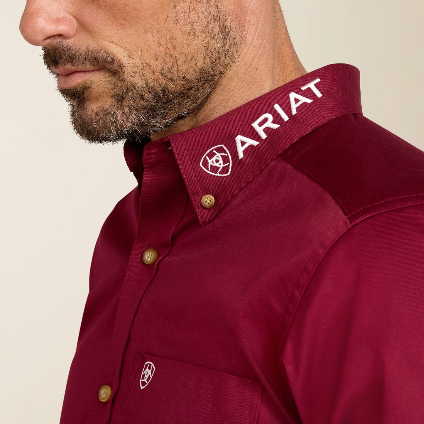 Team Logo Twill Fitted Shirt Men | Ariat for sale