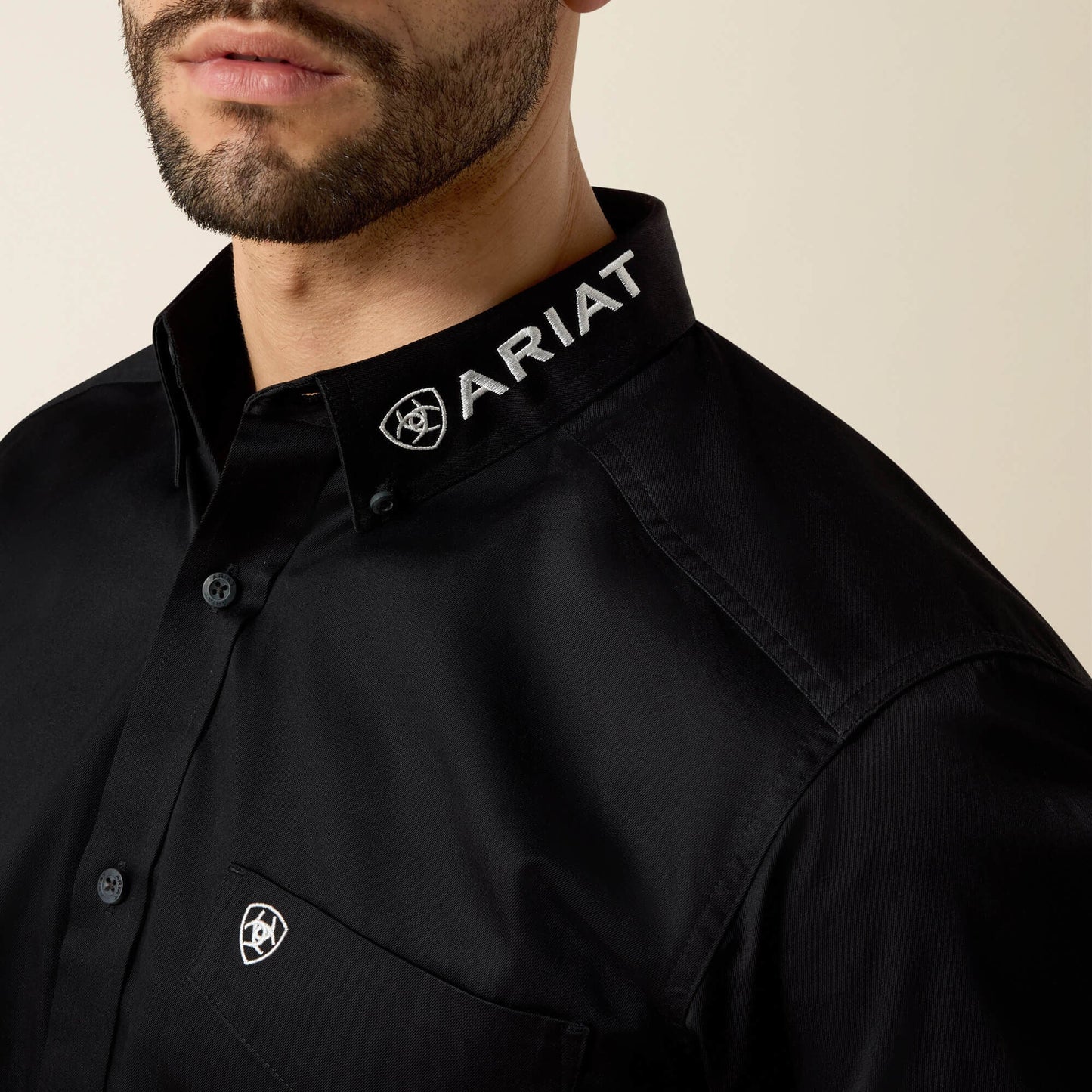 Team Logo Twill Fitted Shirt Men | Ariat discount