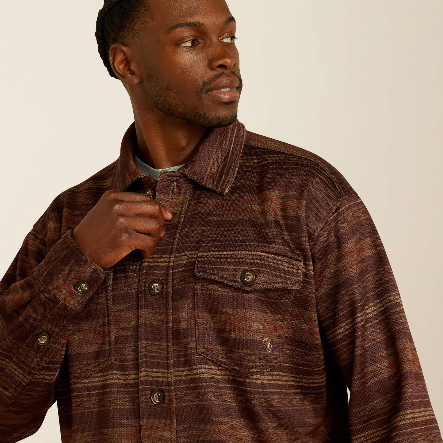 Caldwell Printed Shirt Jacket Men | Ariat discount
