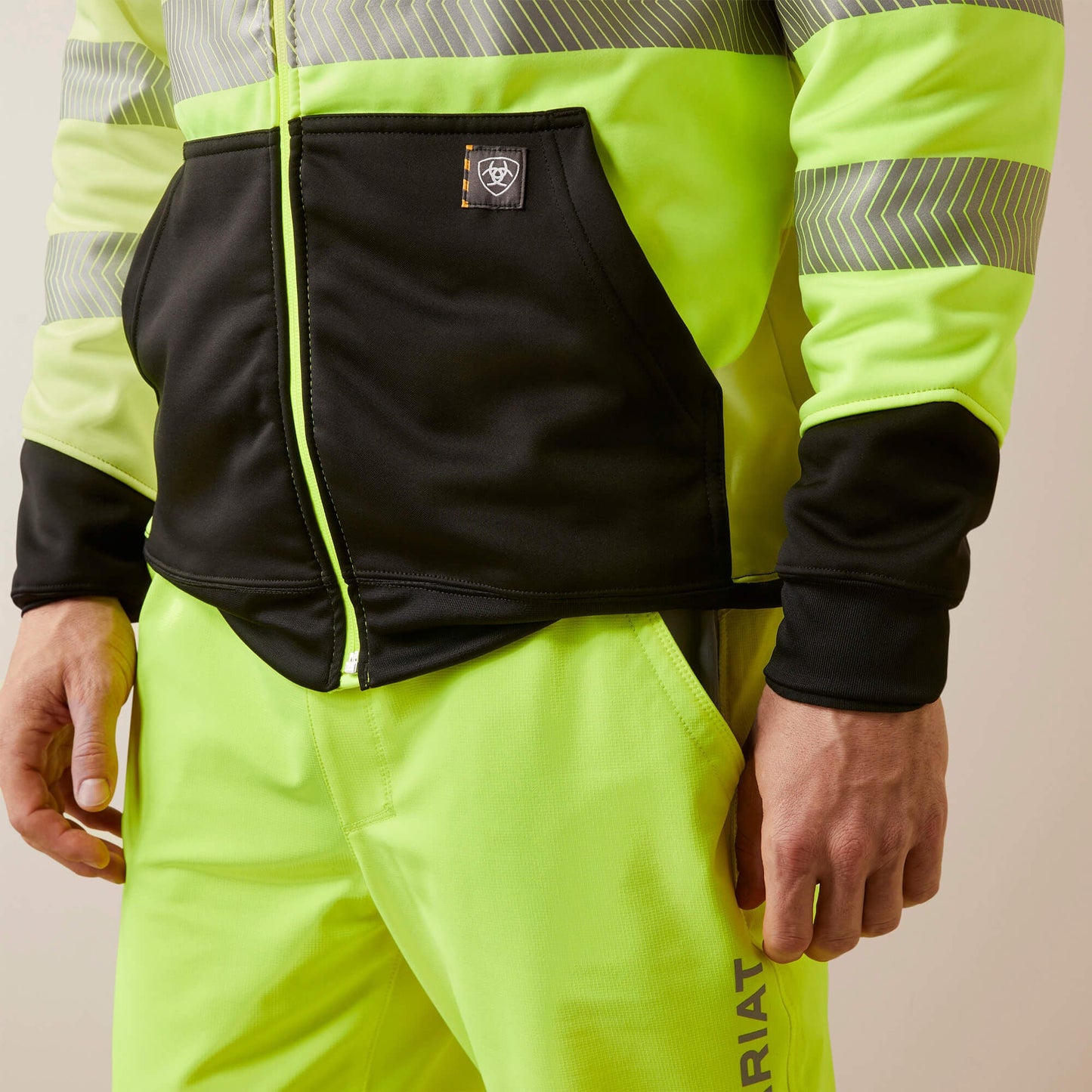 Rebar WorkTek Hi-Vis Full Zip Hoodie Men | Ariat online