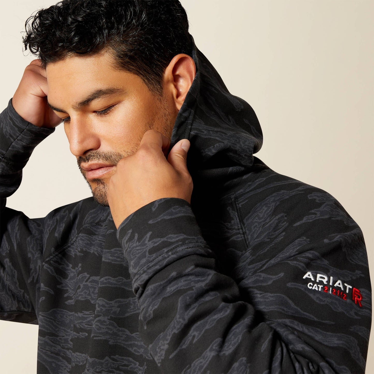 FR DuraStretch Smoke Hoodie Men | Ariat on sale