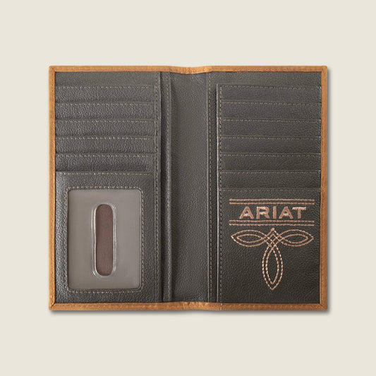 Patchwork Embroidered Logo Rodeo Wallet Men | Ariat sale