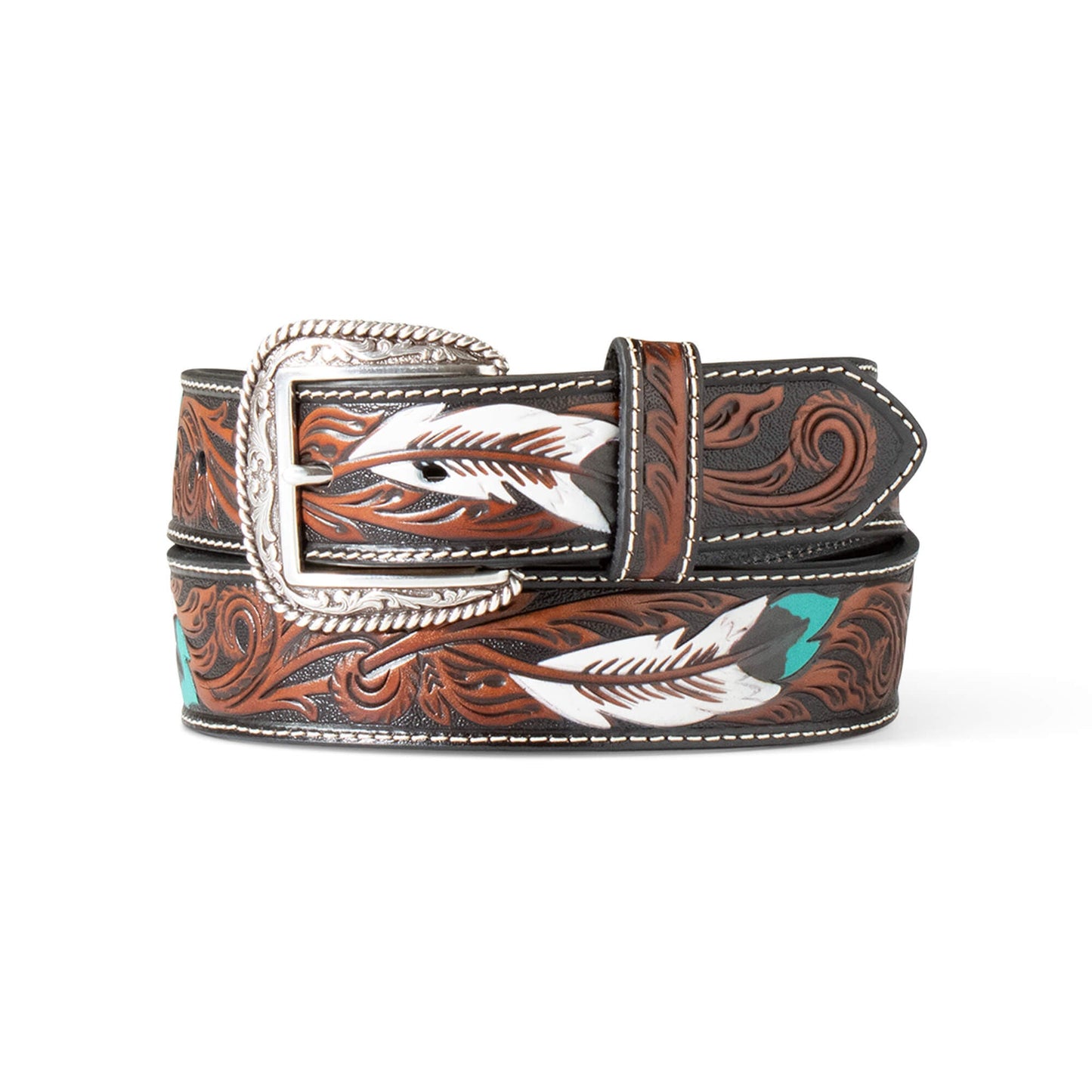 Feather Embossed Belt Men | Ariat online