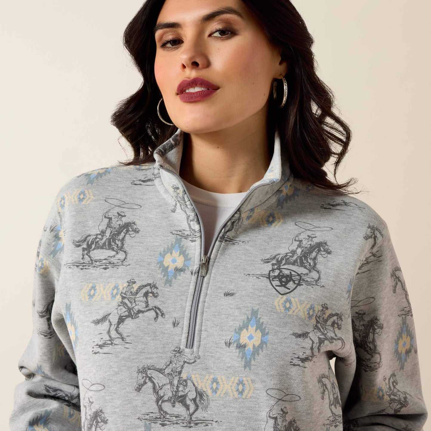 Sapphire 1/2 Zip Sweatshirt Women | Ariat discount