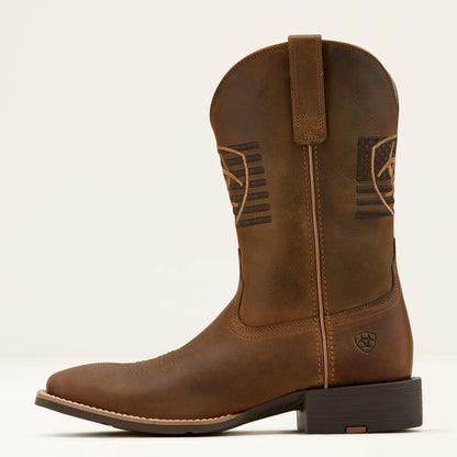 Sport Freedom Wide Square Toe Cowboy Boot Men | Ariat discount