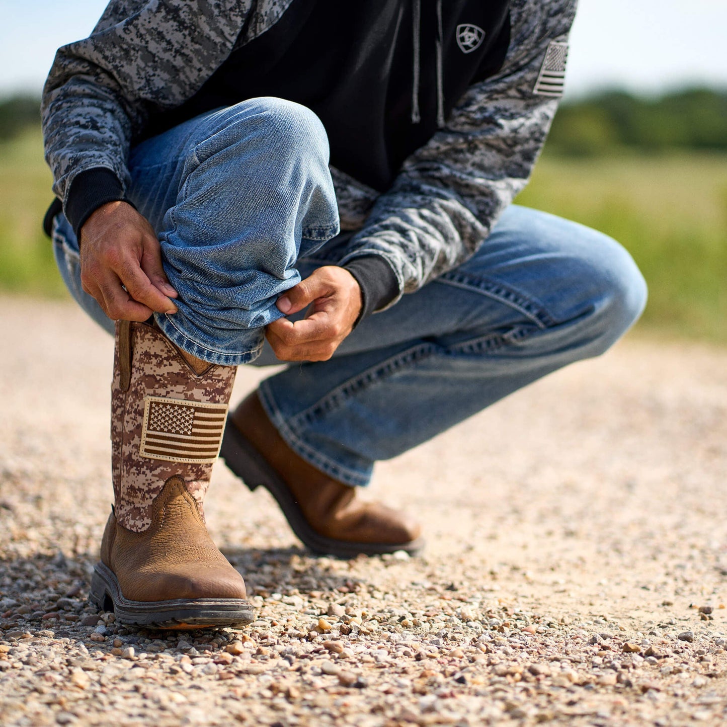 WorkHog Patriot Steel Toe Work Boot Men | Ariat on sale