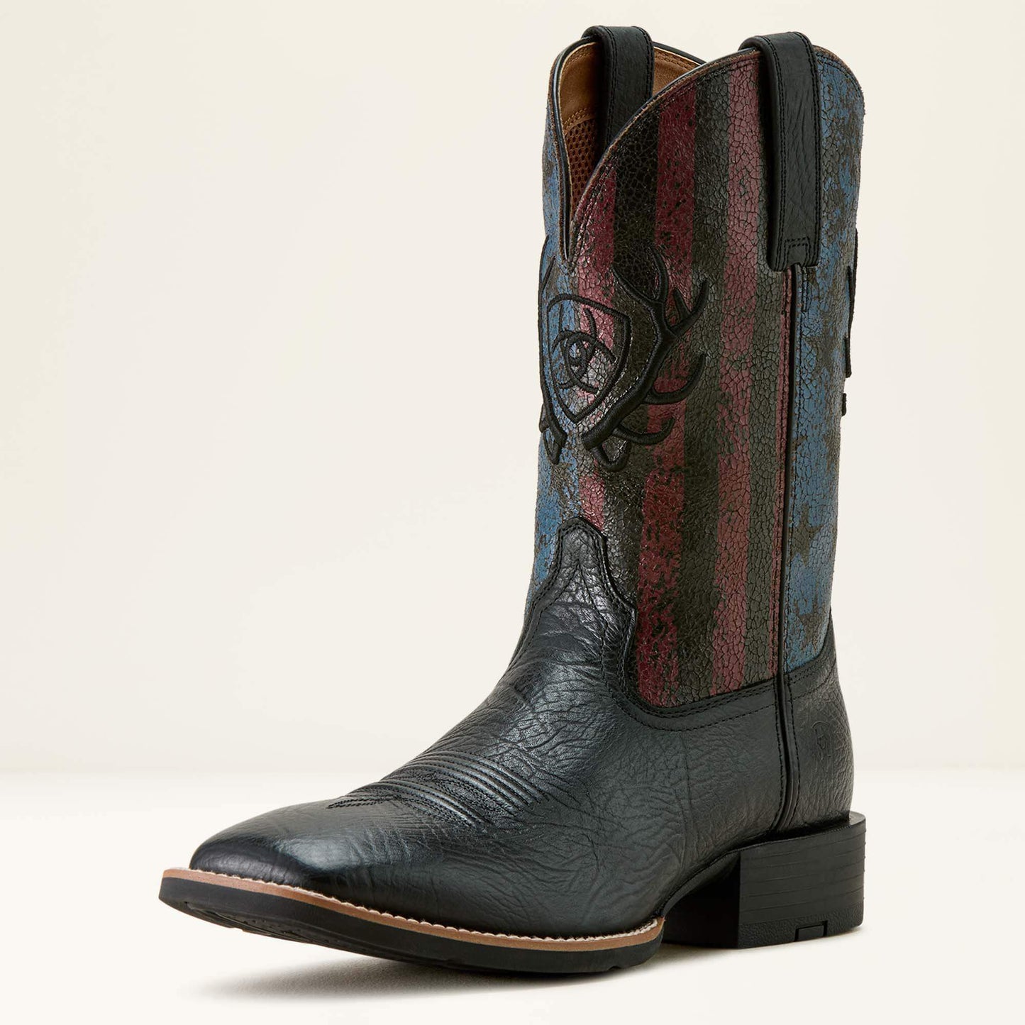 Sport Liberty Antler Wide Square Toe Cowboy Boot Men | Ariat for sale