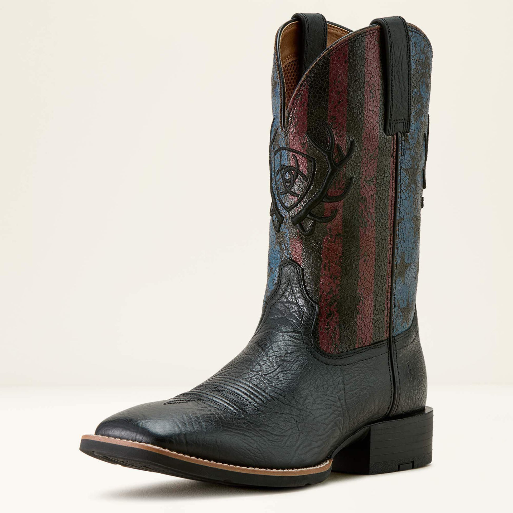 Sport Liberty Antler Wide Square Toe Cowboy Boot Men | Ariat for sale