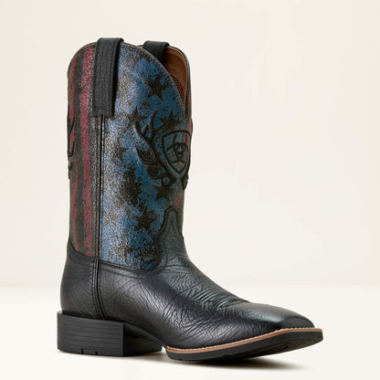 Sport Liberty Antler Wide Square Toe Cowboy Boot Men | Ariat for sale