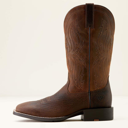 Sport Rustler Wide Square Toe Cowboy Boot Men | Ariat discount