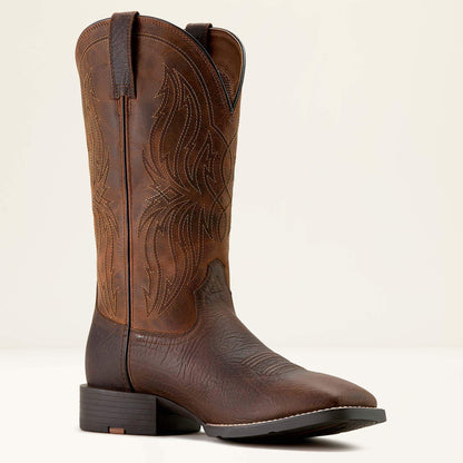 Sport Rustler Wide Square Toe Cowboy Boot Men | Ariat discount