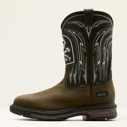 WorkHog XT Bolt Skull Waterproof Wide Square Toe Carbon Toe Work Boot Men | Ariat for sale