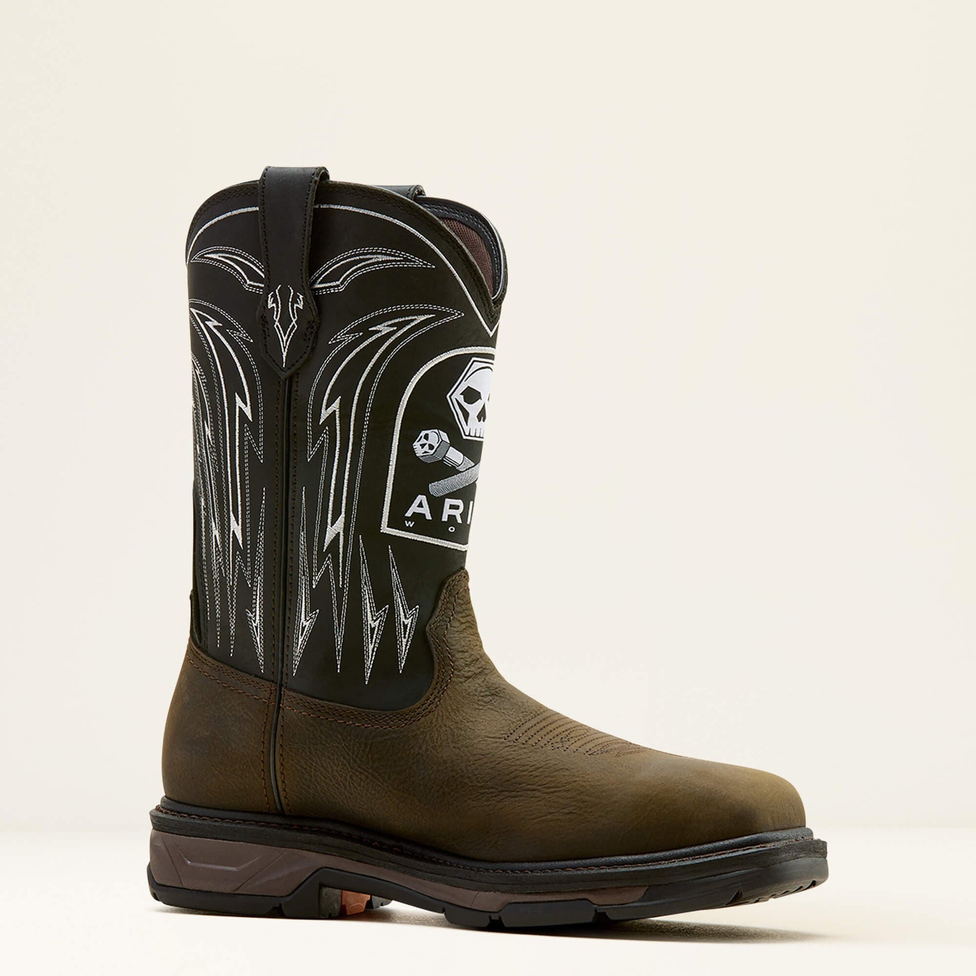 WorkHog XT Bolt Skull Waterproof Wide Square Toe Carbon Toe Work Boot Men | Ariat for sale