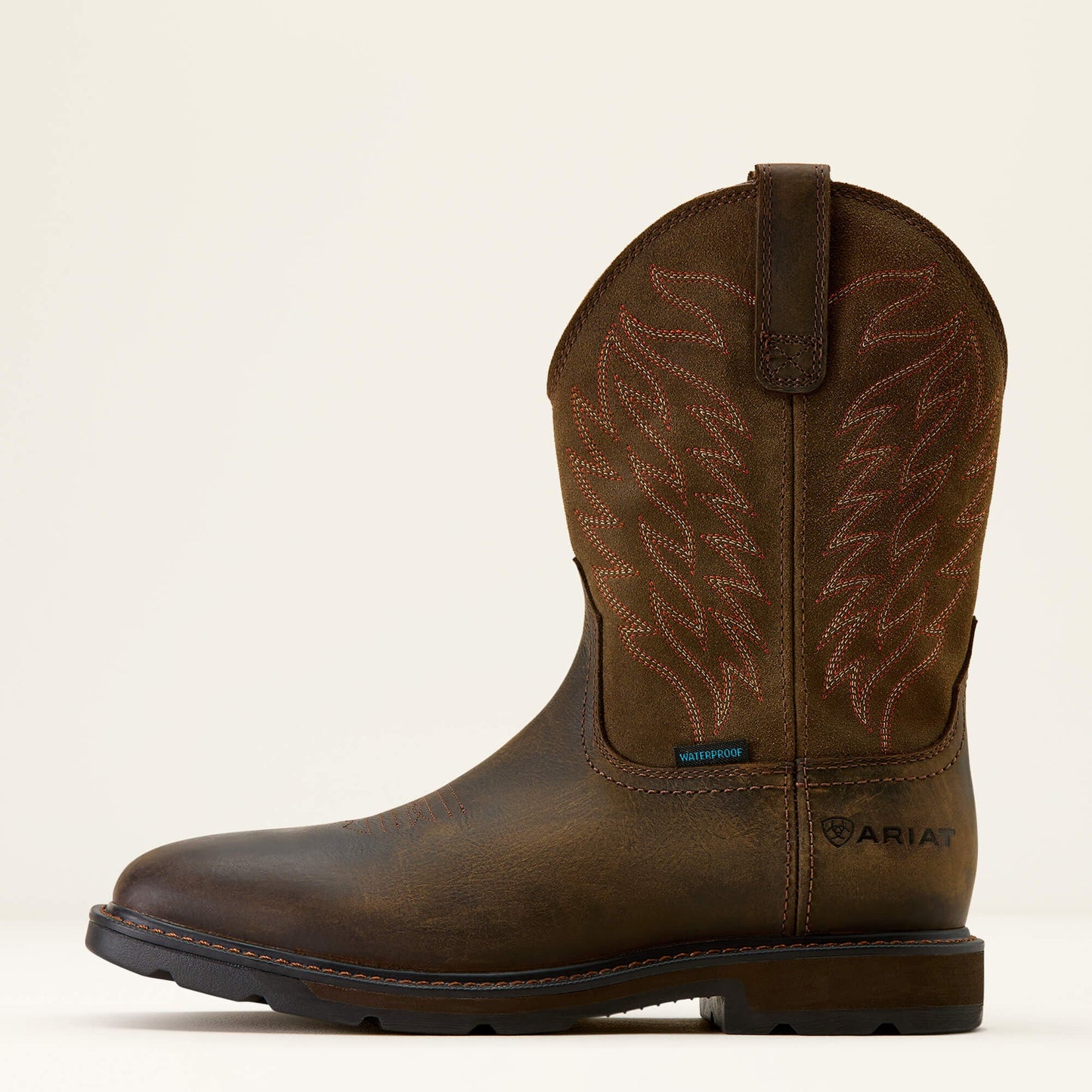 Groundbreaker Wide Square Toe Waterproof Work Boot Men | Ariat discount