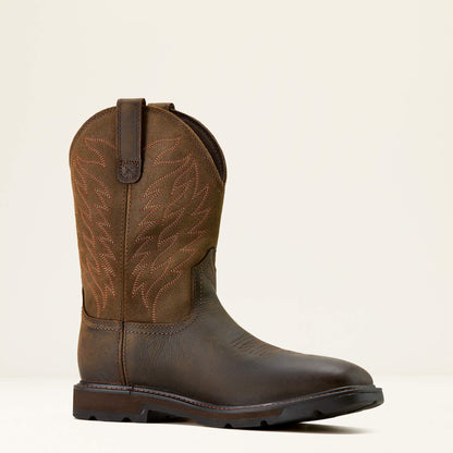 Groundbreaker Wide Square Toe Waterproof Work Boot Men | Ariat discount
