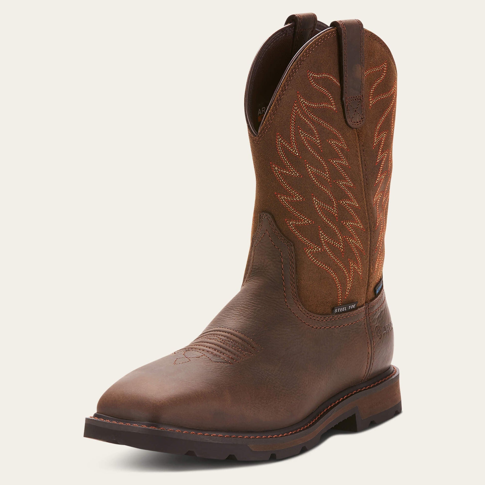 Groundbreaker Wide Square Toe Waterproof Steel Toe Work Boot Men | Ariat outlet