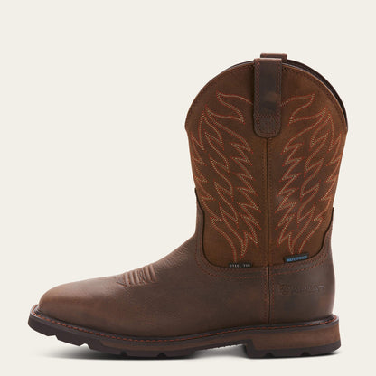 Groundbreaker Wide Square Toe Waterproof Steel Toe Work Boot Men | Ariat outlet