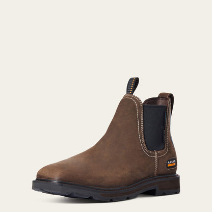 Groundbreaker Chelsea Wide Square Toe Waterproof Steel Toe Work Boot Men | Ariat sale