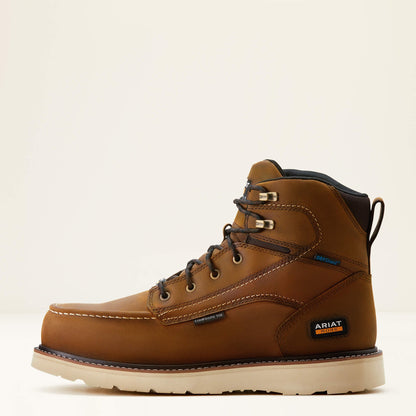 Rebar Wedge Moc Toe 6" Waterproof Composite Toe Work Boot Men | Ariat for sale