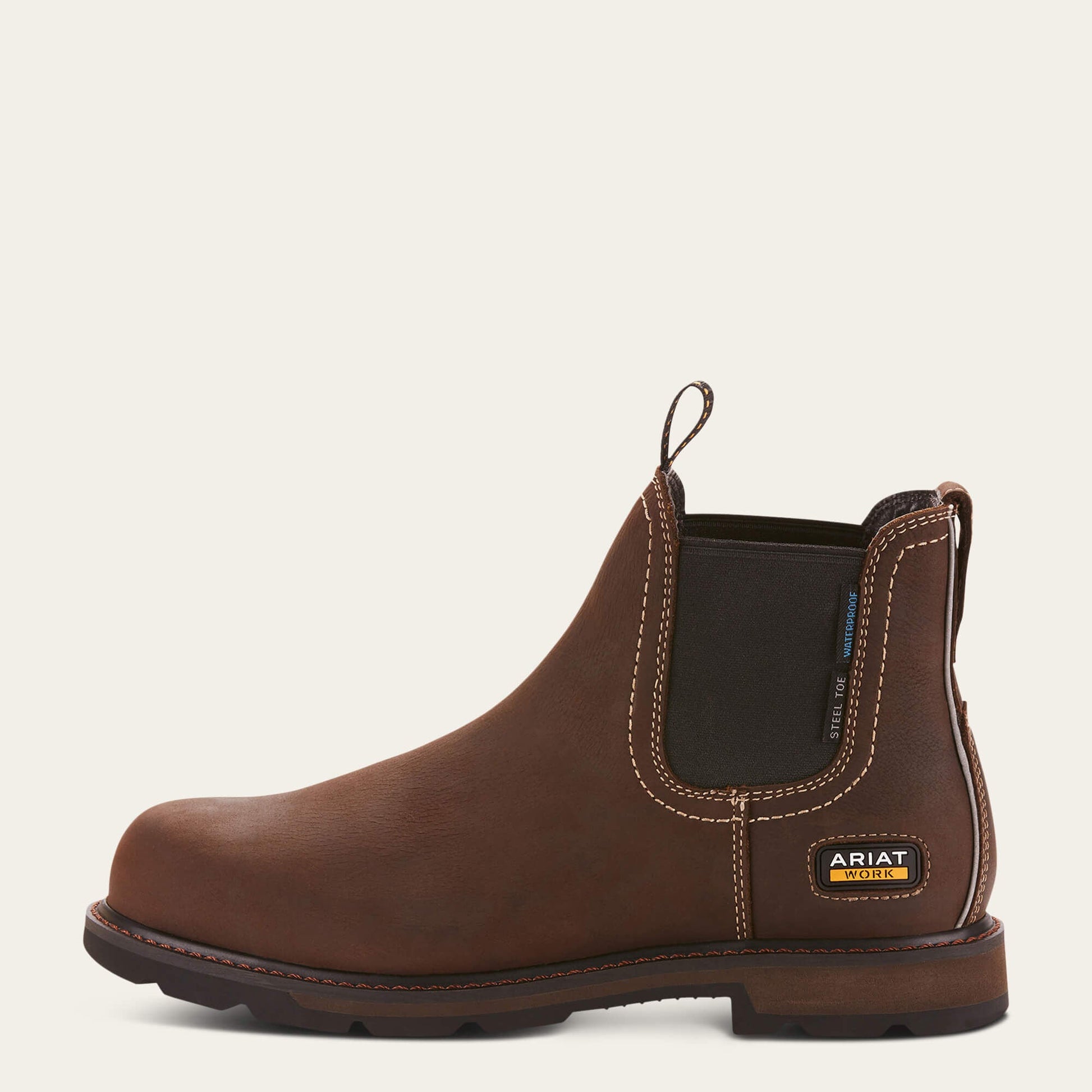 Groundbreaker Chelsea Waterproof Steel Toe Work Boot Men | Ariat sale
