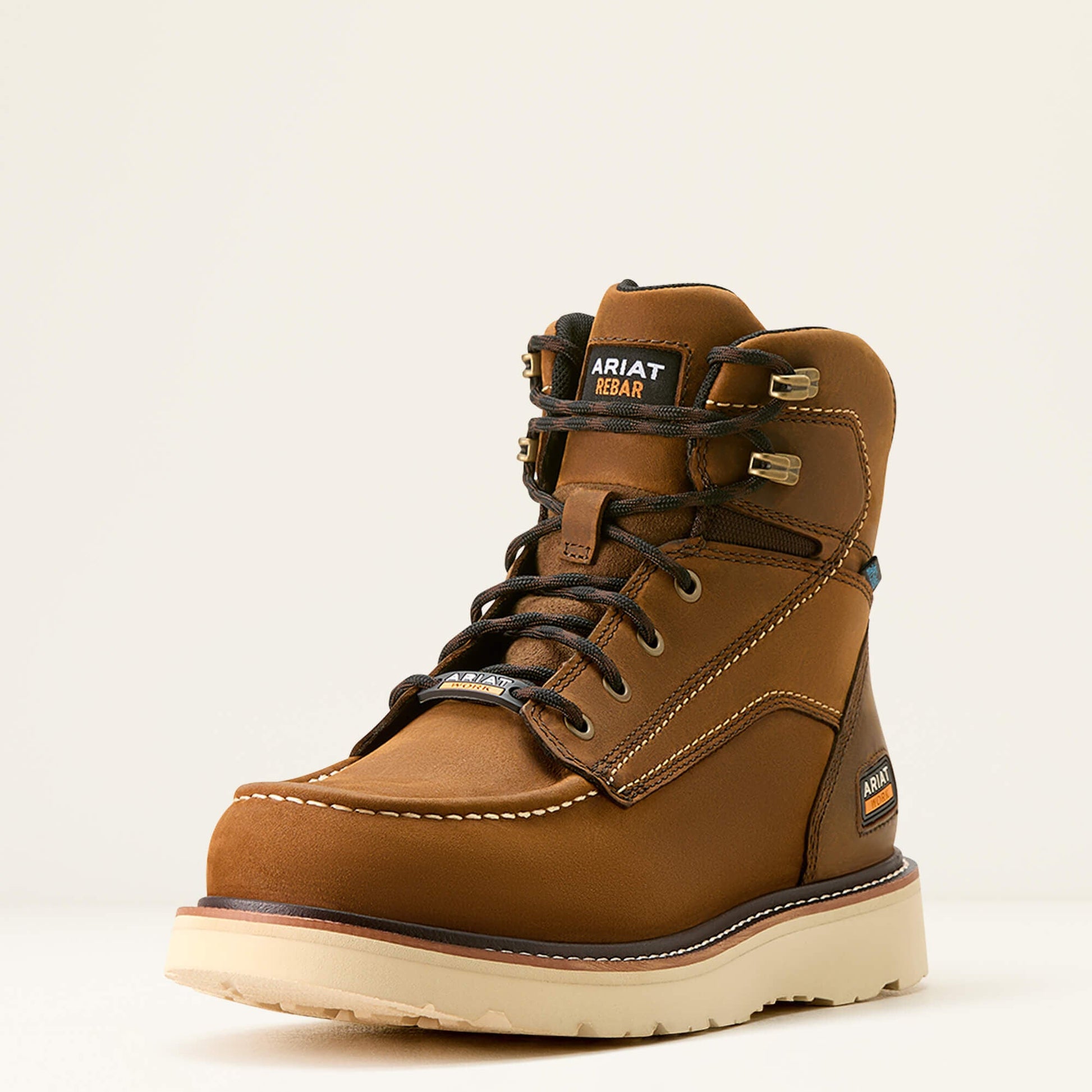 Rebar Wedge Moc Toe 6" Waterproof Work Boot Men | Ariat outlet
