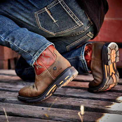 WorkHog Wide Square Toe Steel Toe Work Boot Men | Ariat on sale