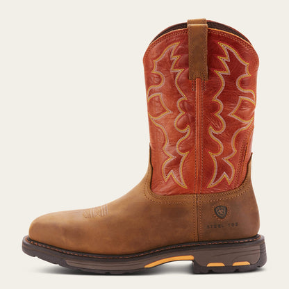 WorkHog Wide Square Toe Steel Toe Work Boot Men | Ariat on sale