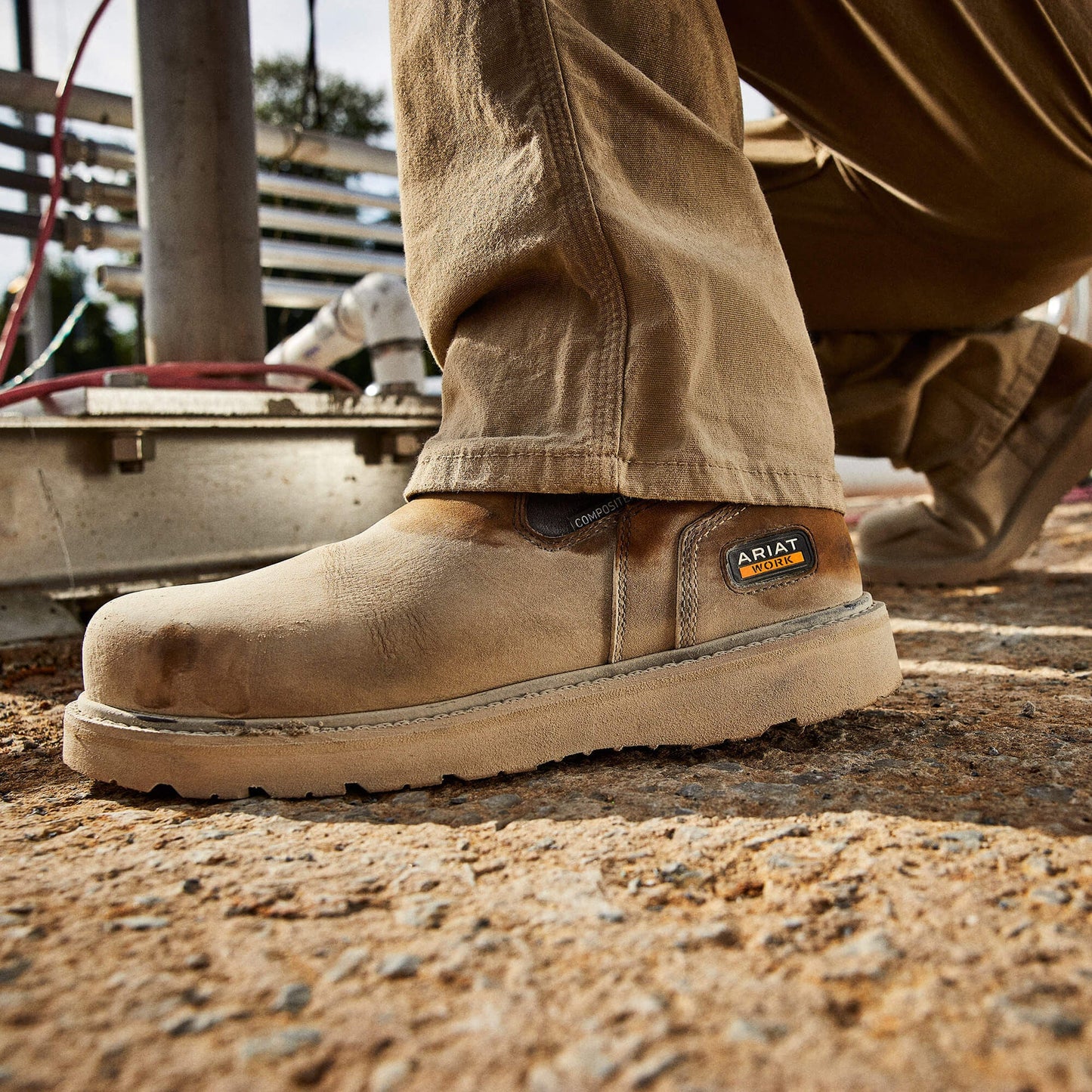 Rebar Wedge Chelsea Waterproof Composite Toe Work Boot Men | Ariat sale