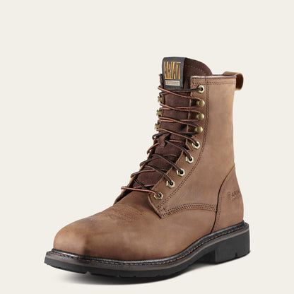 Cascade 8" Wide Square Toe Steel Toe Work Boot Men | Ariat sale