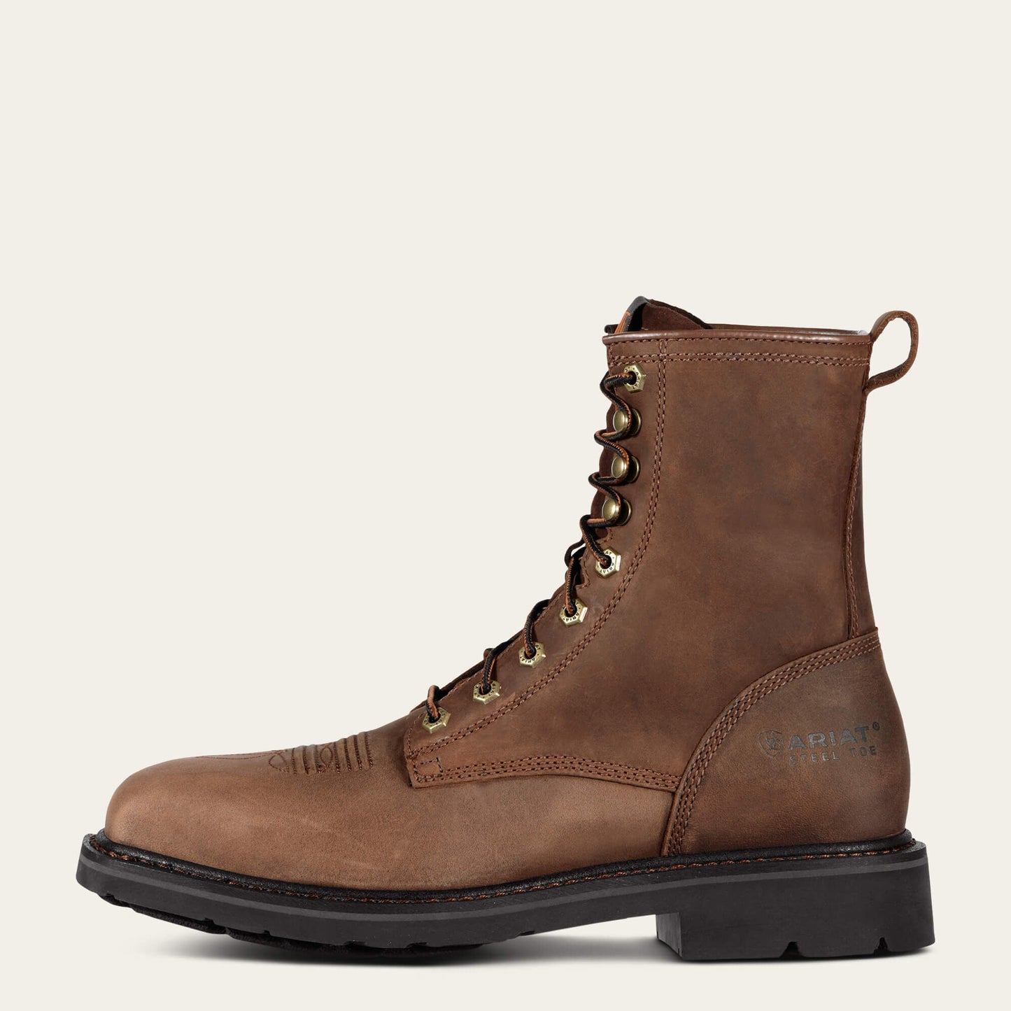 Cascade 8" Wide Square Toe Steel Toe Work Boot Men | Ariat sale