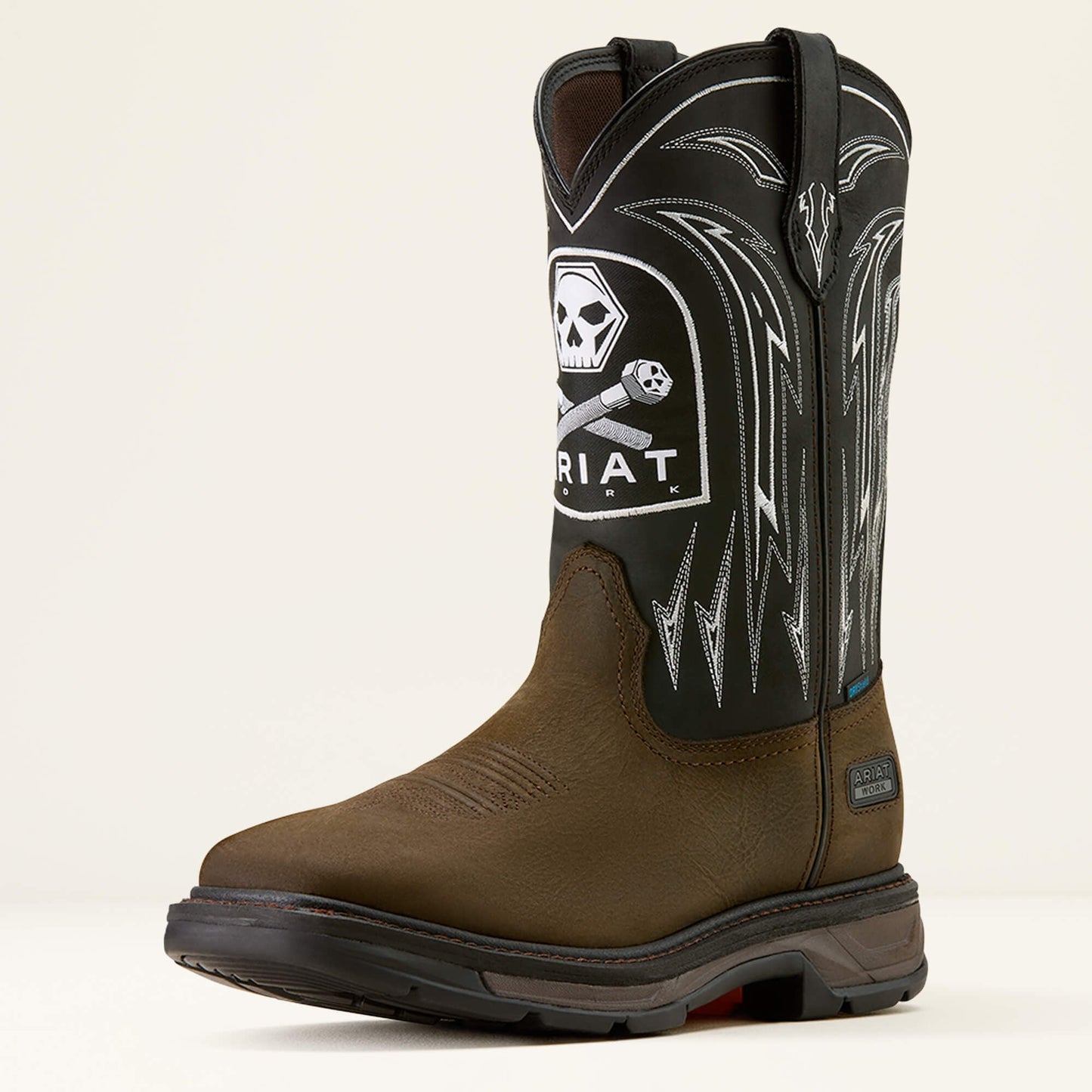 WorkHog XT Bolt Skull Waterproof Wide Square Toe Work Boot Men | Ariat online