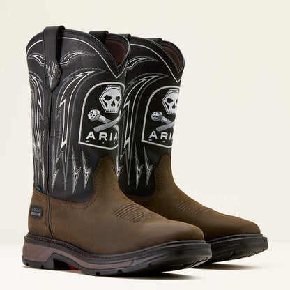 WorkHog XT Bolt Skull Waterproof Wide Square Toe Work Boot Men | Ariat online