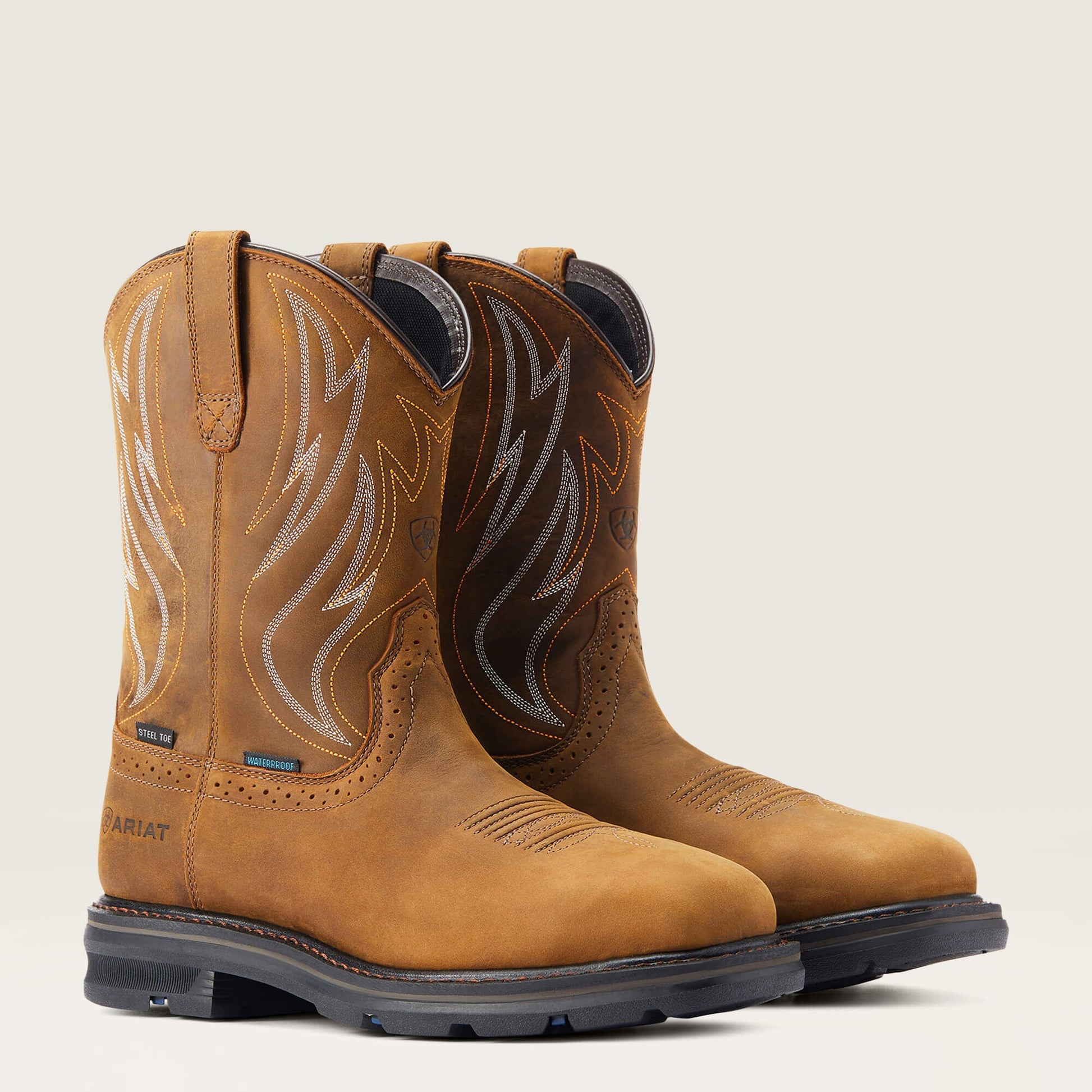 Sierra Shock Shield Waterproof Steel Toe Work Boot Men | Ariat on sale