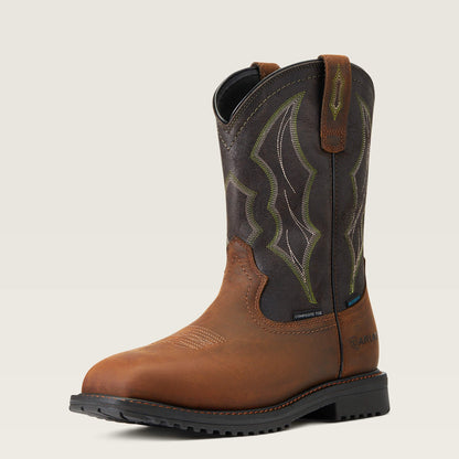 RigTek Wide Square Toe Waterproof Composite Toe Work Boot Men | Ariat on sale