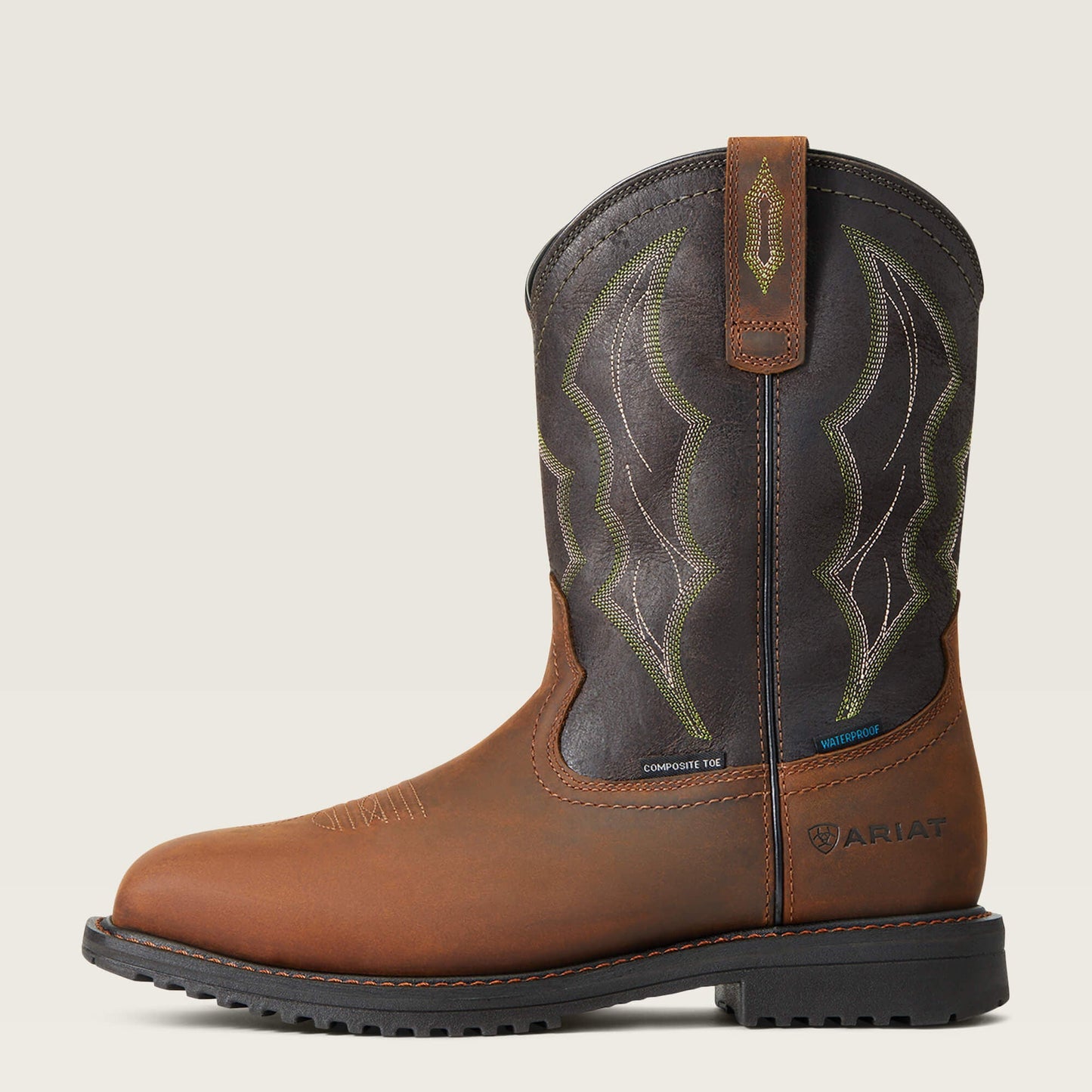 RigTek Wide Square Toe Waterproof Composite Toe Work Boot Men | Ariat on sale