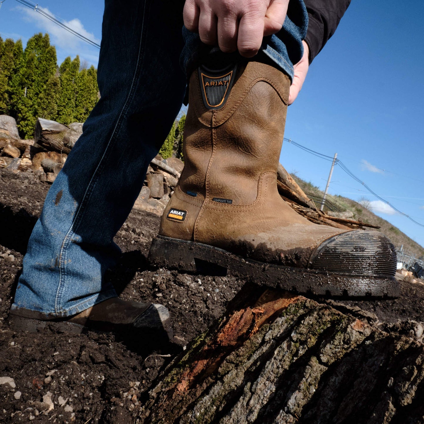 Longview Shock Shield Waterproof Composite Toe Work Boot Men | Ariat outlet