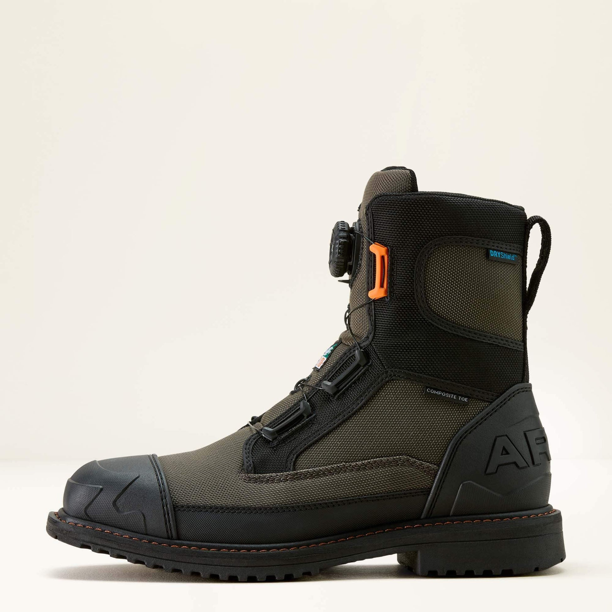 RigTEK Wildcat BOA 8" CSA Waterproof Wide Square Toe Composite Toe Work Boot Men | Ariat outlet