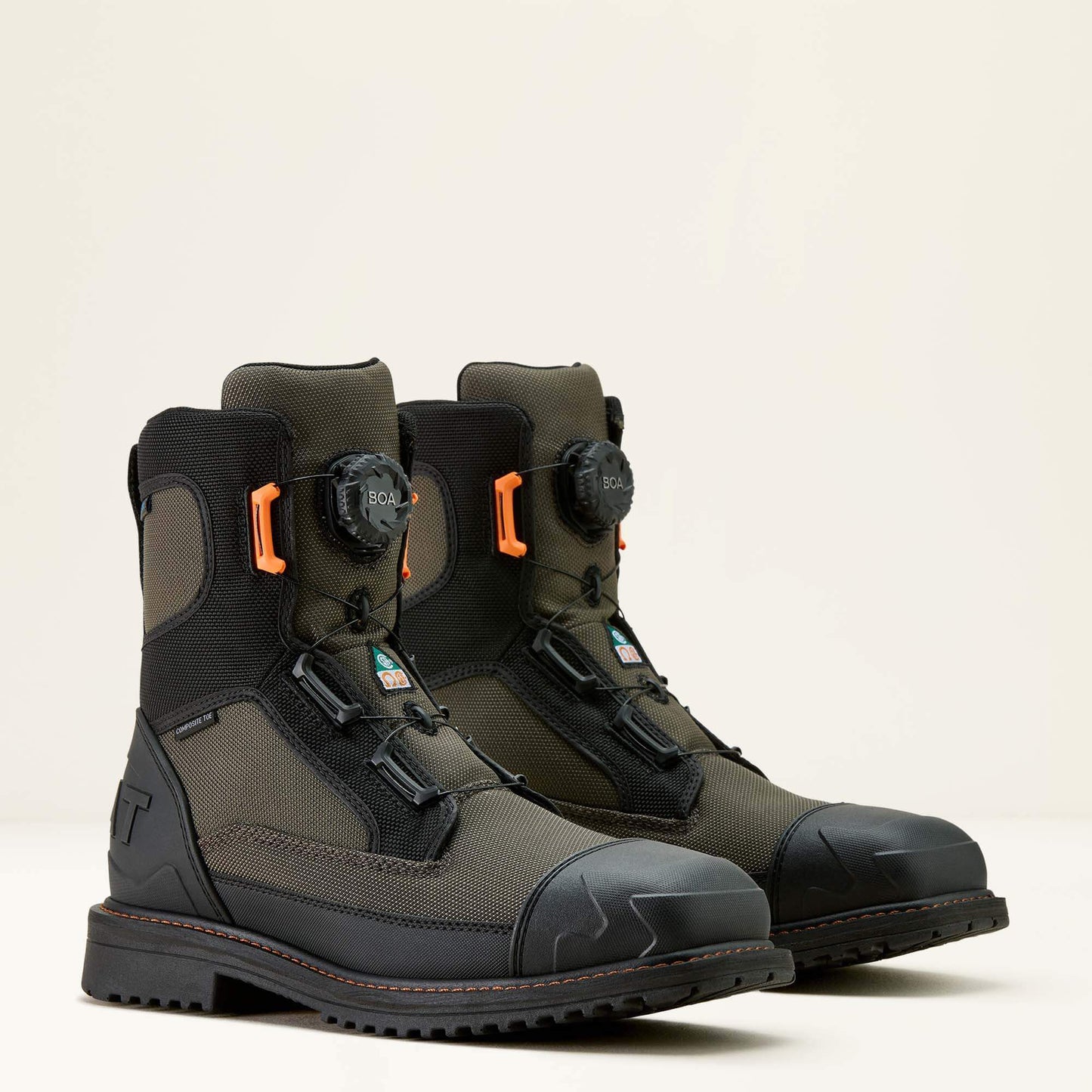 RigTEK Wildcat BOA 8" CSA Waterproof Wide Square Toe Composite Toe Work Boot Men | Ariat outlet