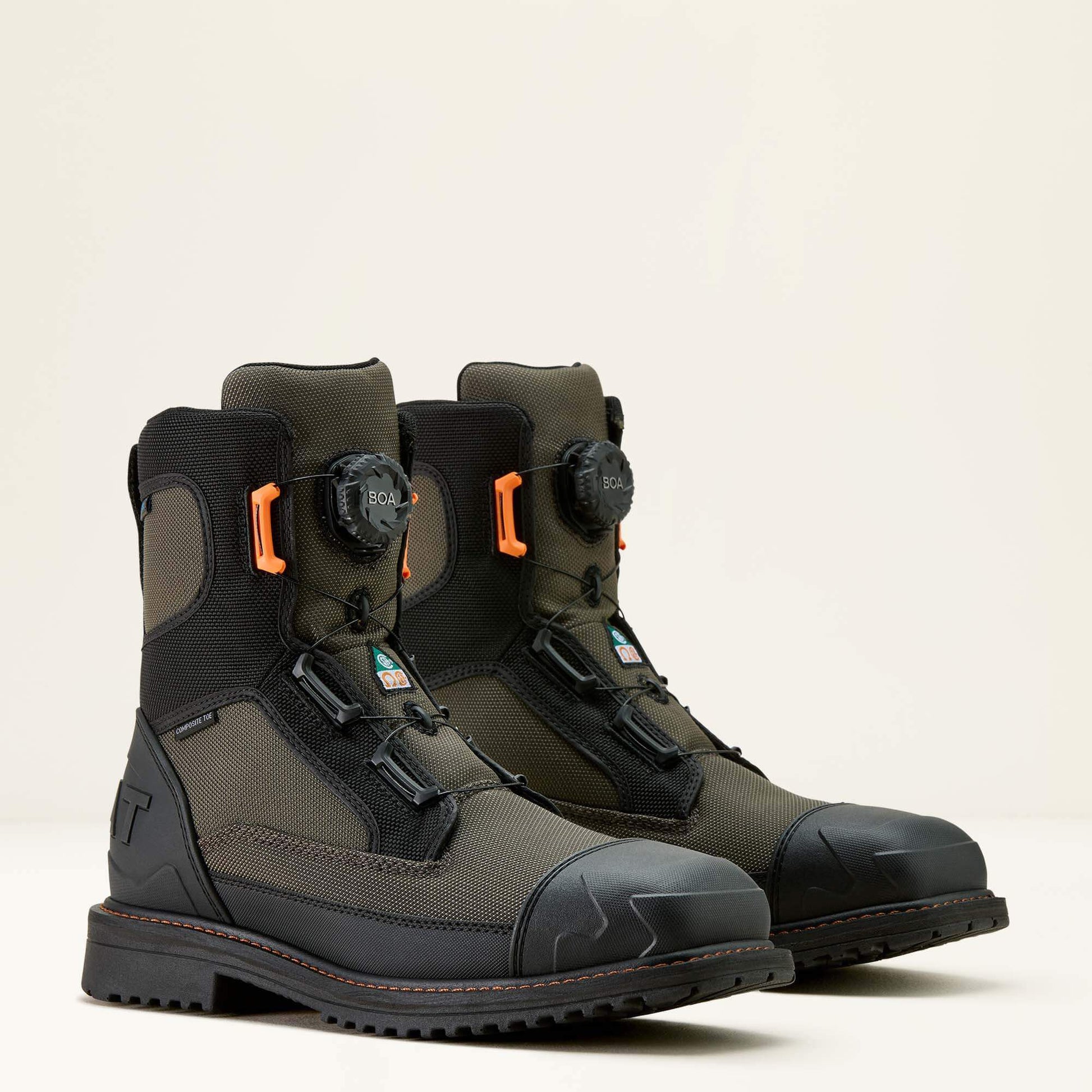 RigTEK Wildcat BOA 8" CSA Waterproof Wide Square Toe Composite Toe Work Boot Men | Ariat outlet