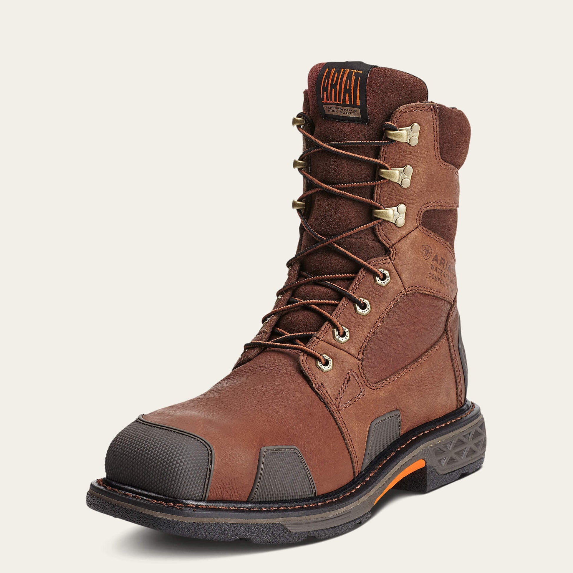 OverDrive 8" Wide Square Toe Waterproof Composite Toe Work Boot Men | Ariat for sale
