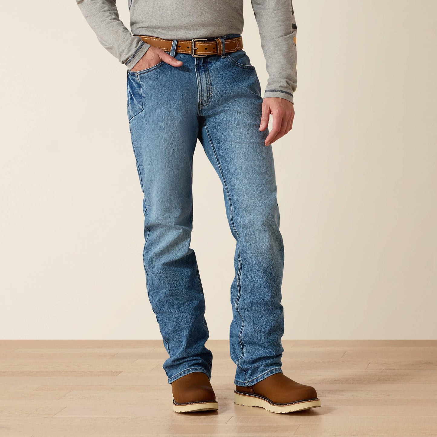 Rebar M4 Relaxed DuraStretch Basic Boot Cut Jean Men | Ariat discount