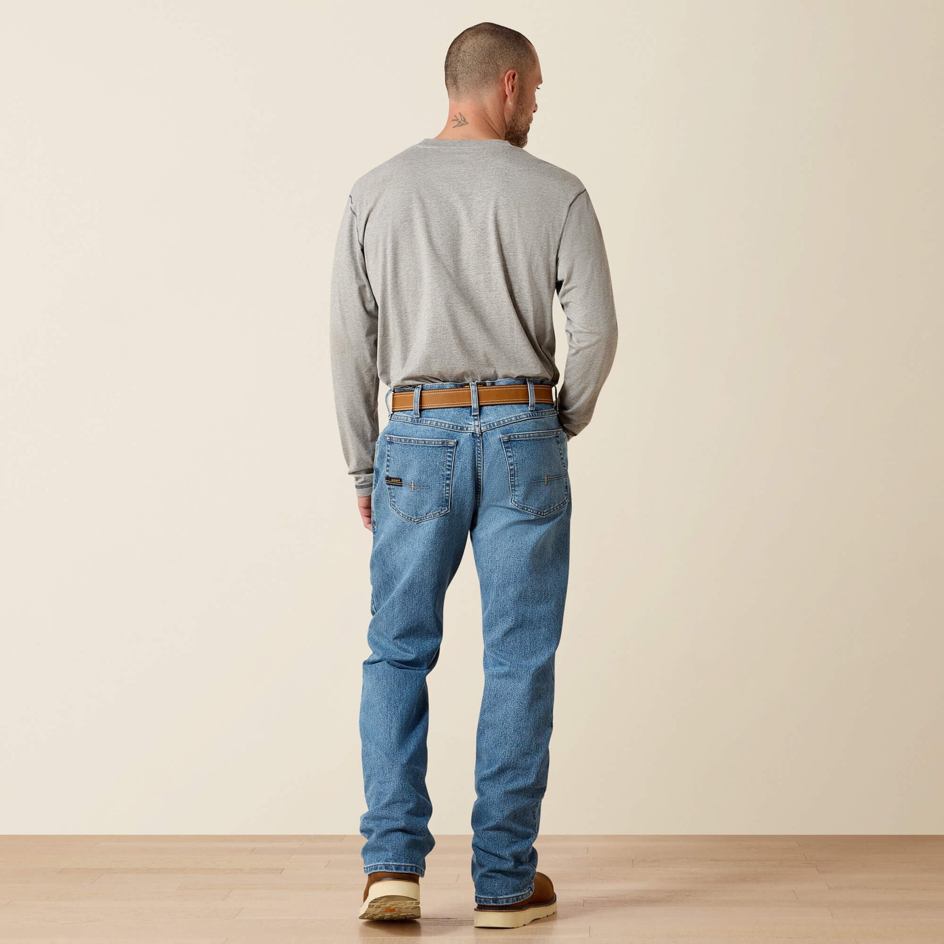 Rebar M4 Relaxed DuraStretch Basic Boot Cut Jean Men | Ariat discount
