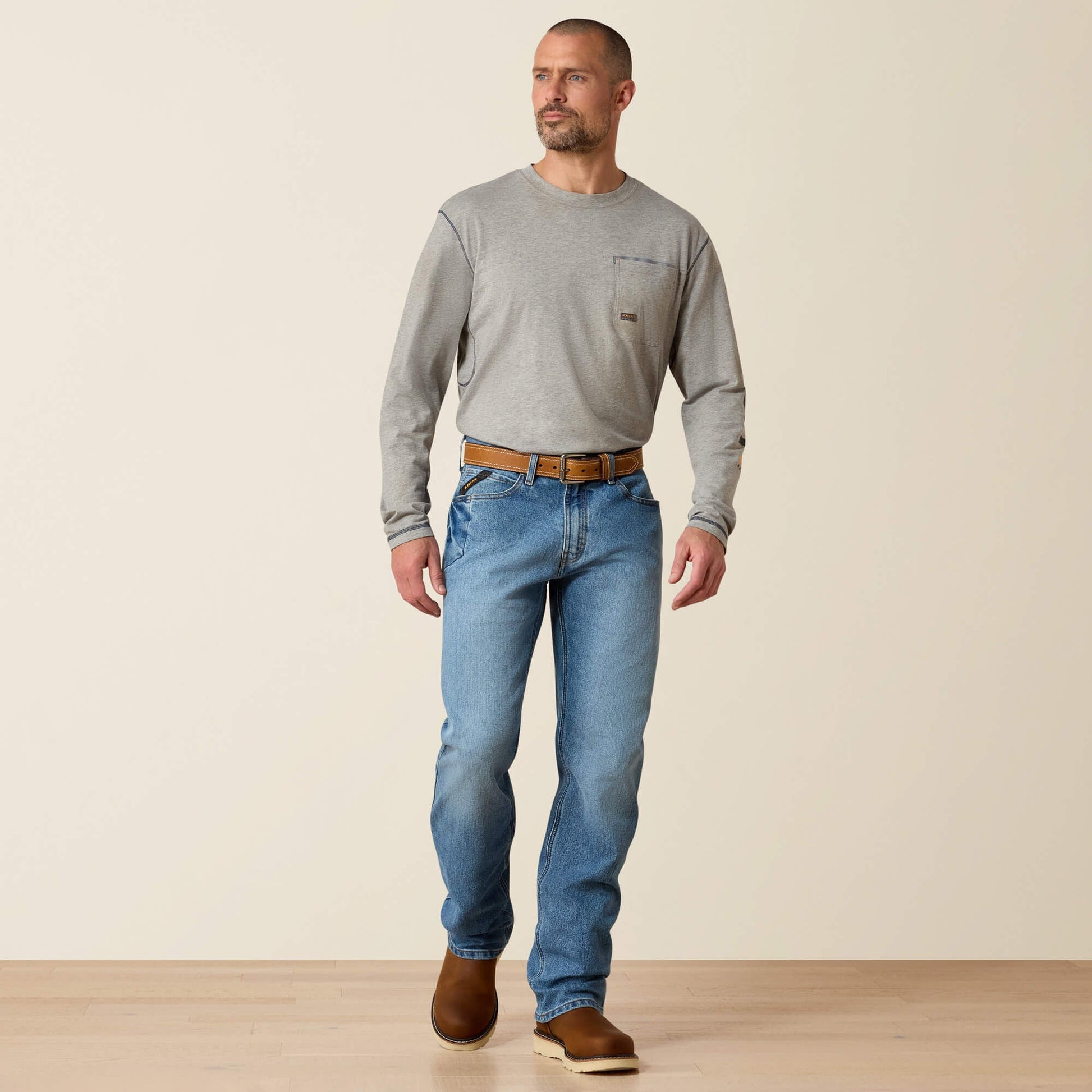 Rebar M4 Relaxed DuraStretch Basic Boot Cut Jean Men | Ariat discount