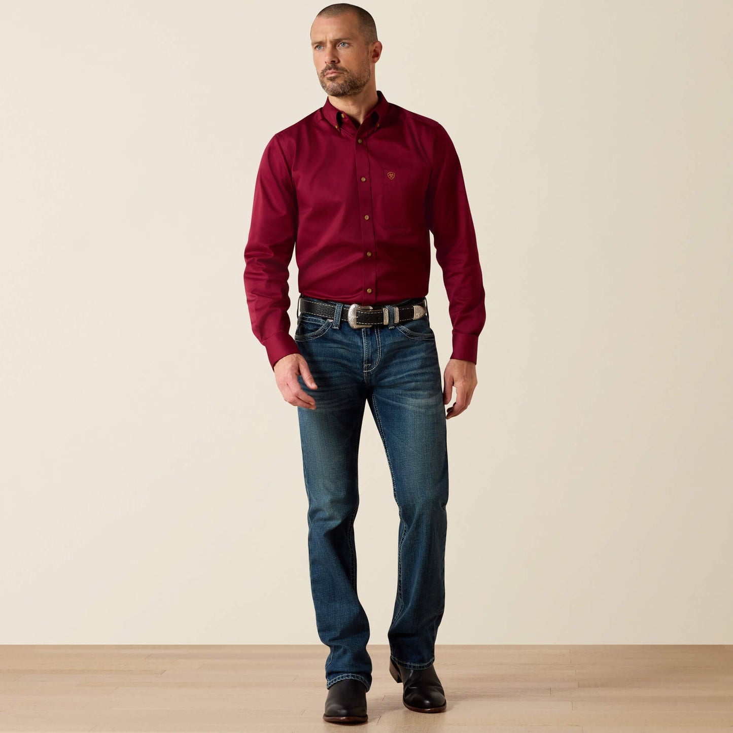 M7 Rocker Stretch Coltrane Stackable Straight Leg Jean Men | Ariat online shop