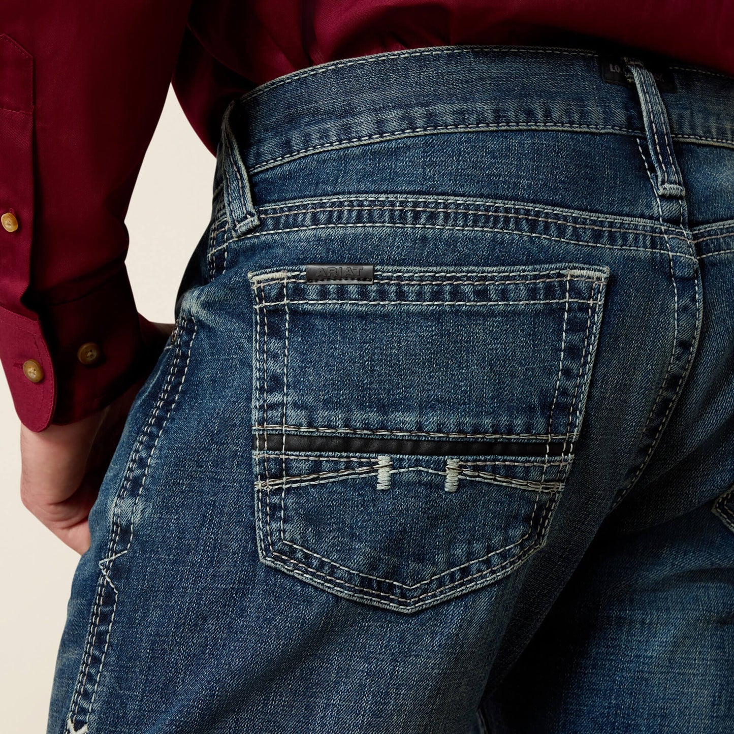 M7 Rocker Stretch Coltrane Stackable Straight Leg Jean Men | Ariat online shop