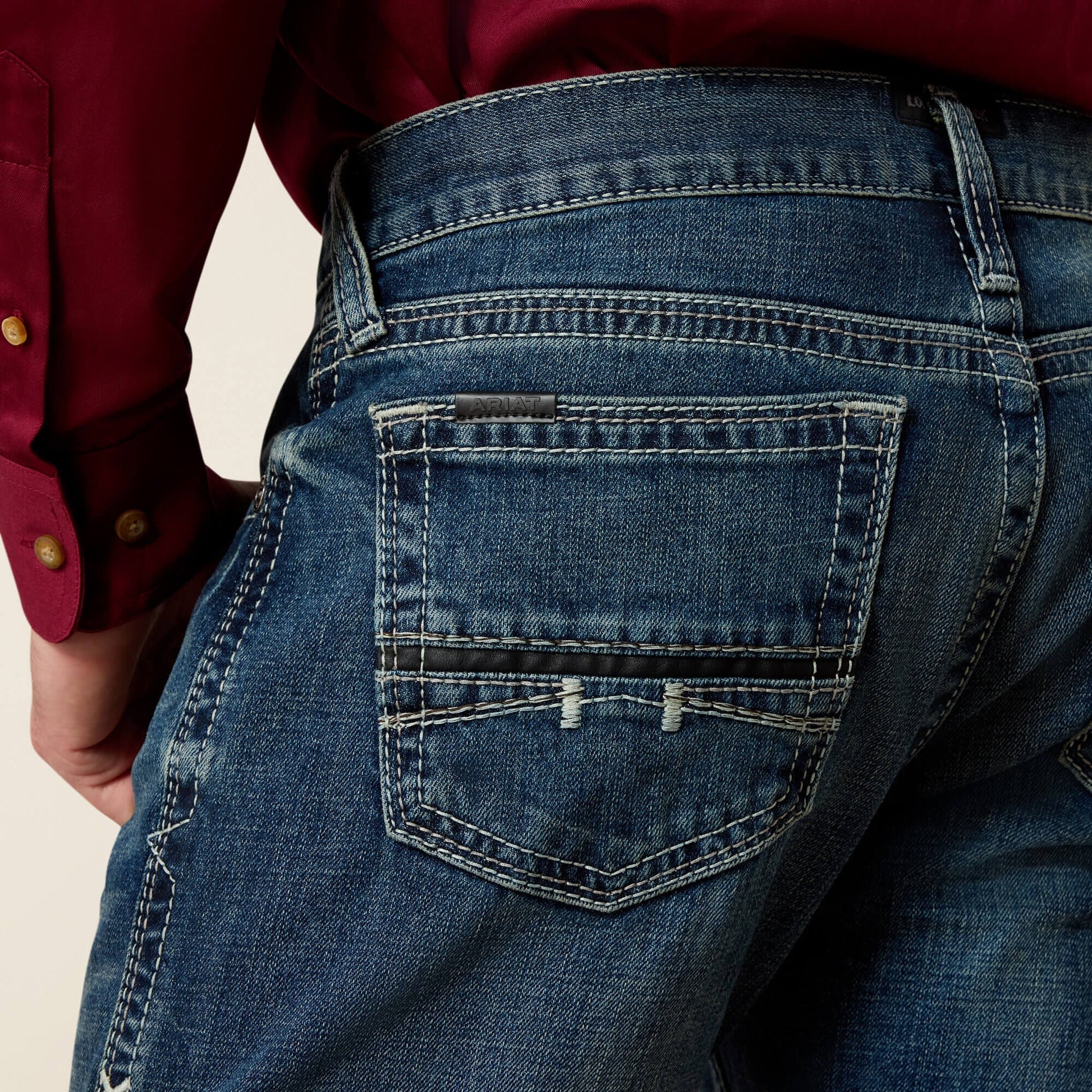 M7 Rocker Stretch Coltrane Stackable Straight Leg Jean Men | Ariat online shop