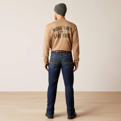 Rebar M4 Relaxed Rail Boot Cut Jean Men | Ariat online