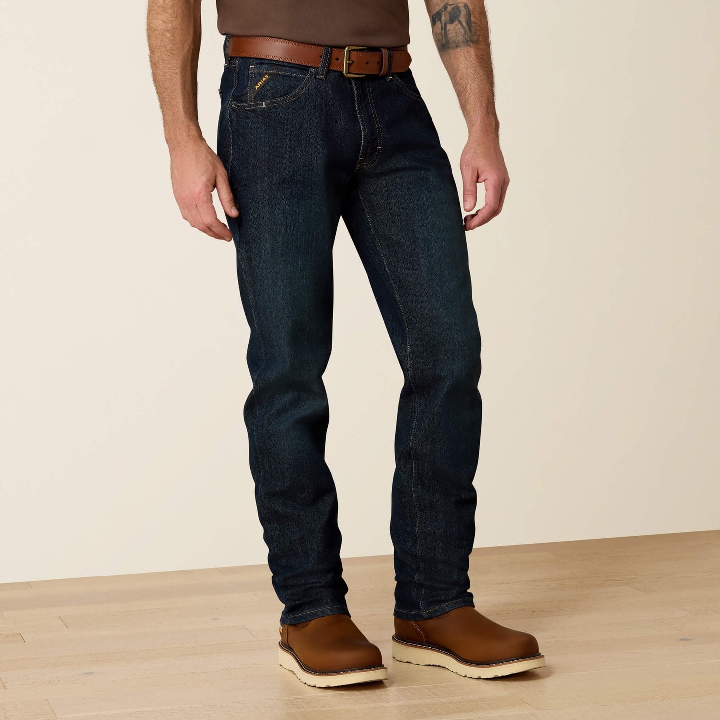 Rebar M4 Relaxed DuraStretch Basic Stackable Straight Leg Jean Men | Ariat sale