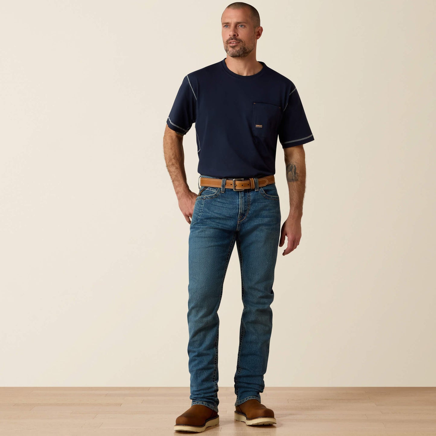Rebar M7 DuraStretch Edge Stackable Straight Leg Jean Men | Ariat discount